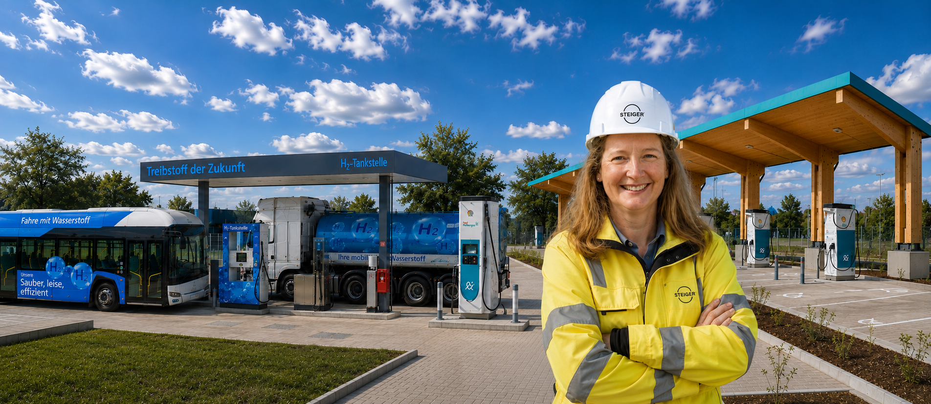 Blaue Mobilität: E-Ladeinfrastruktur und H2-Tankstellen