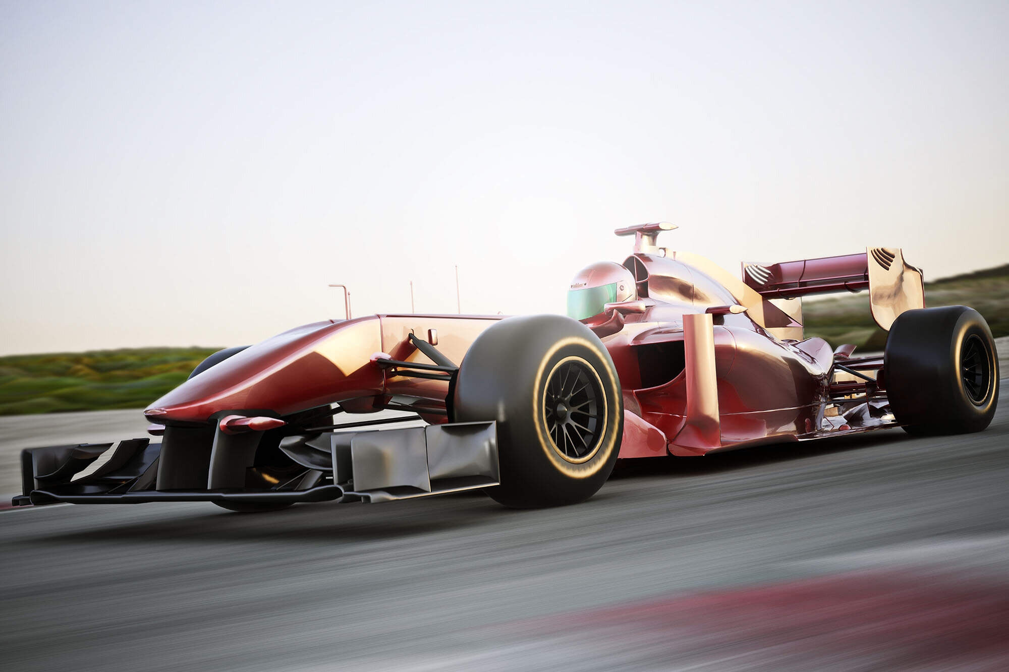 Motorsport-Anwendung: Rennfahrzeug auf der Strecke