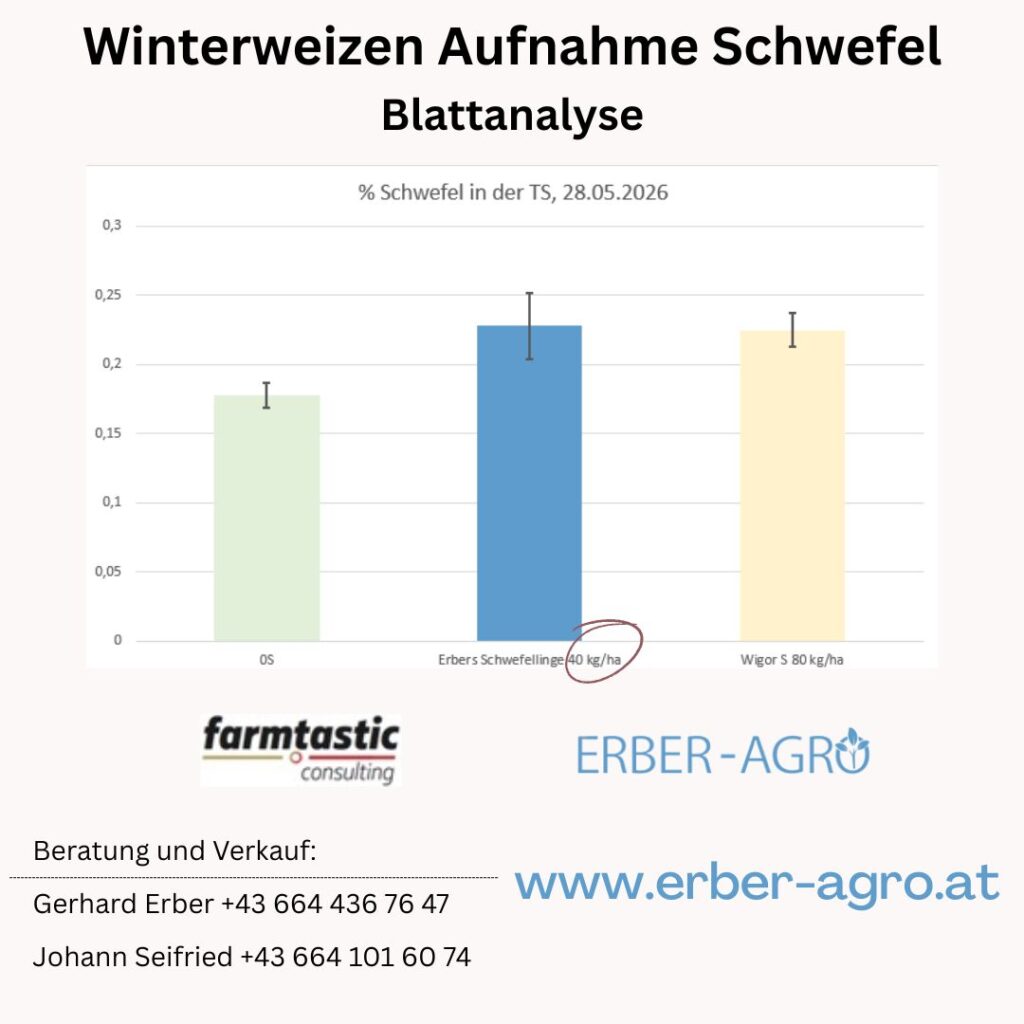 Winterweizen Blattanalyse Schwefel