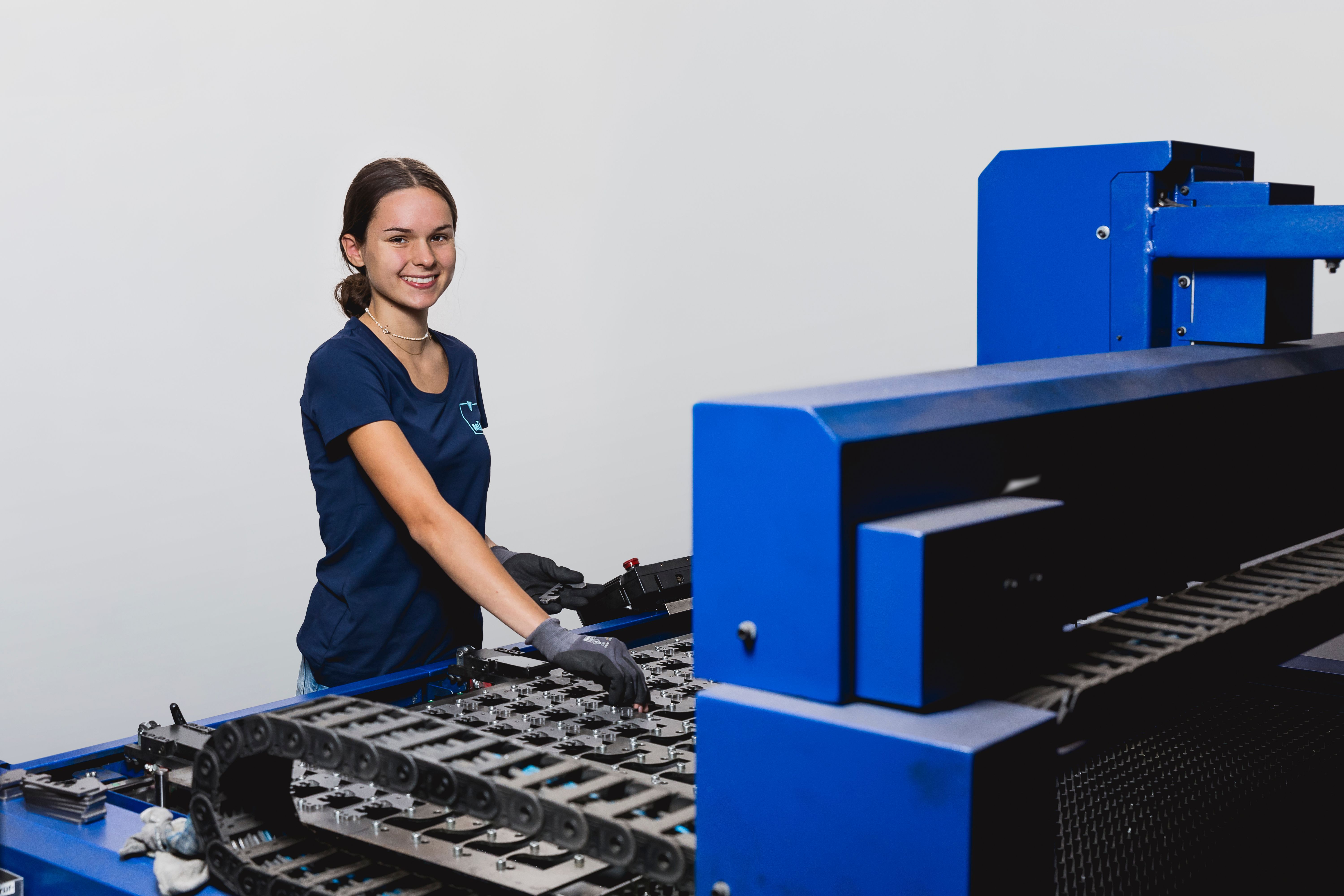 Bedienung einer Zerspanungsmaschine