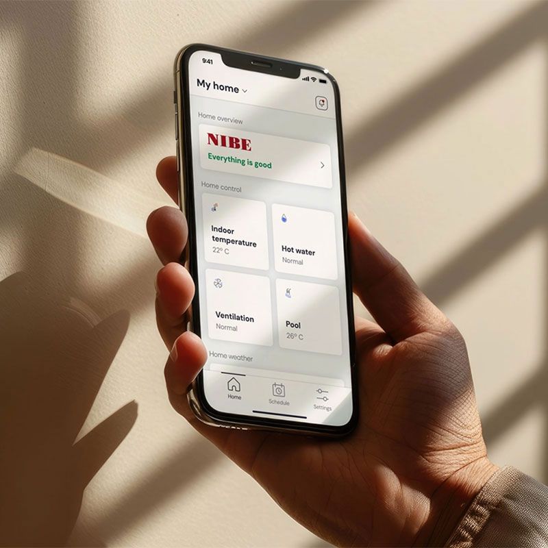 Wärmepumpen-Installation mit Smart-Home-Anbindung