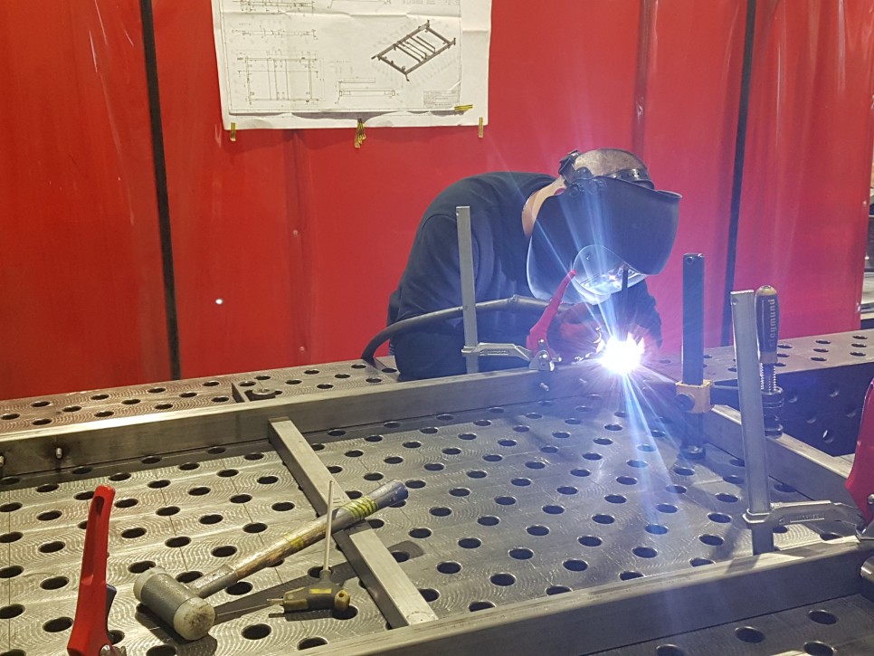 Montage in der Werkstatt