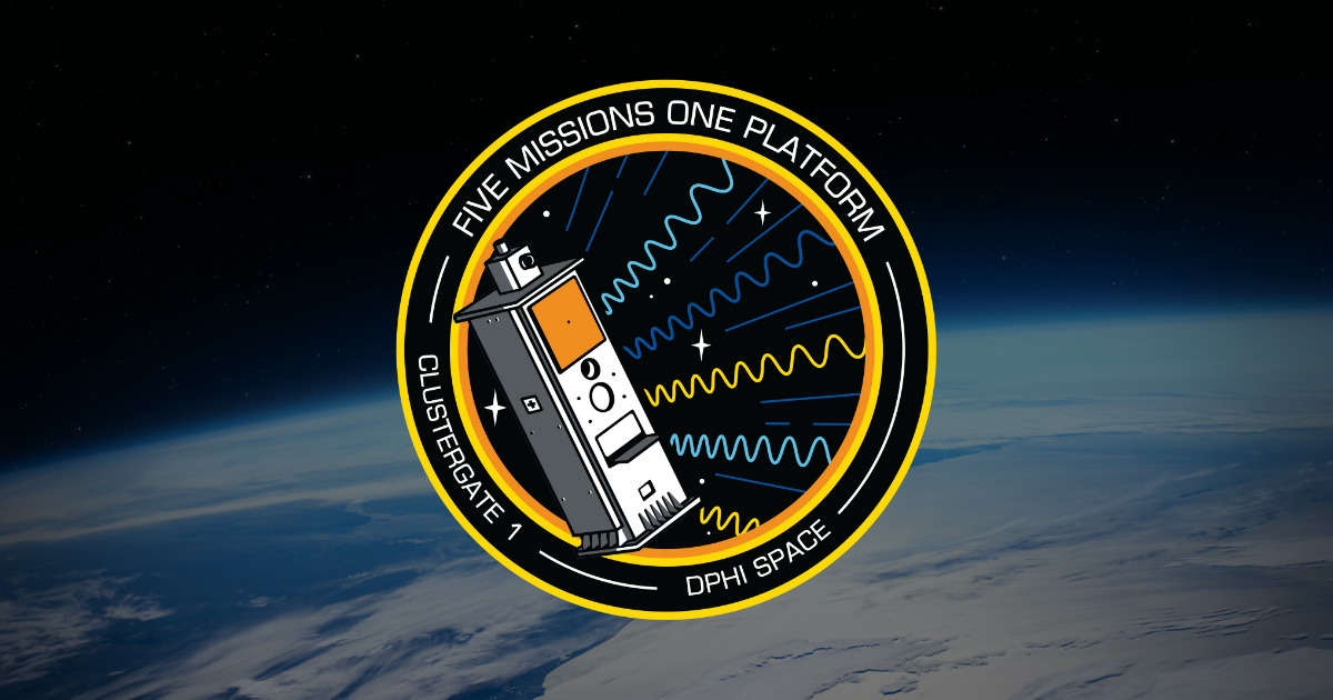 Clustergate-1 Missionsabzeichen: Five Missions One Platform