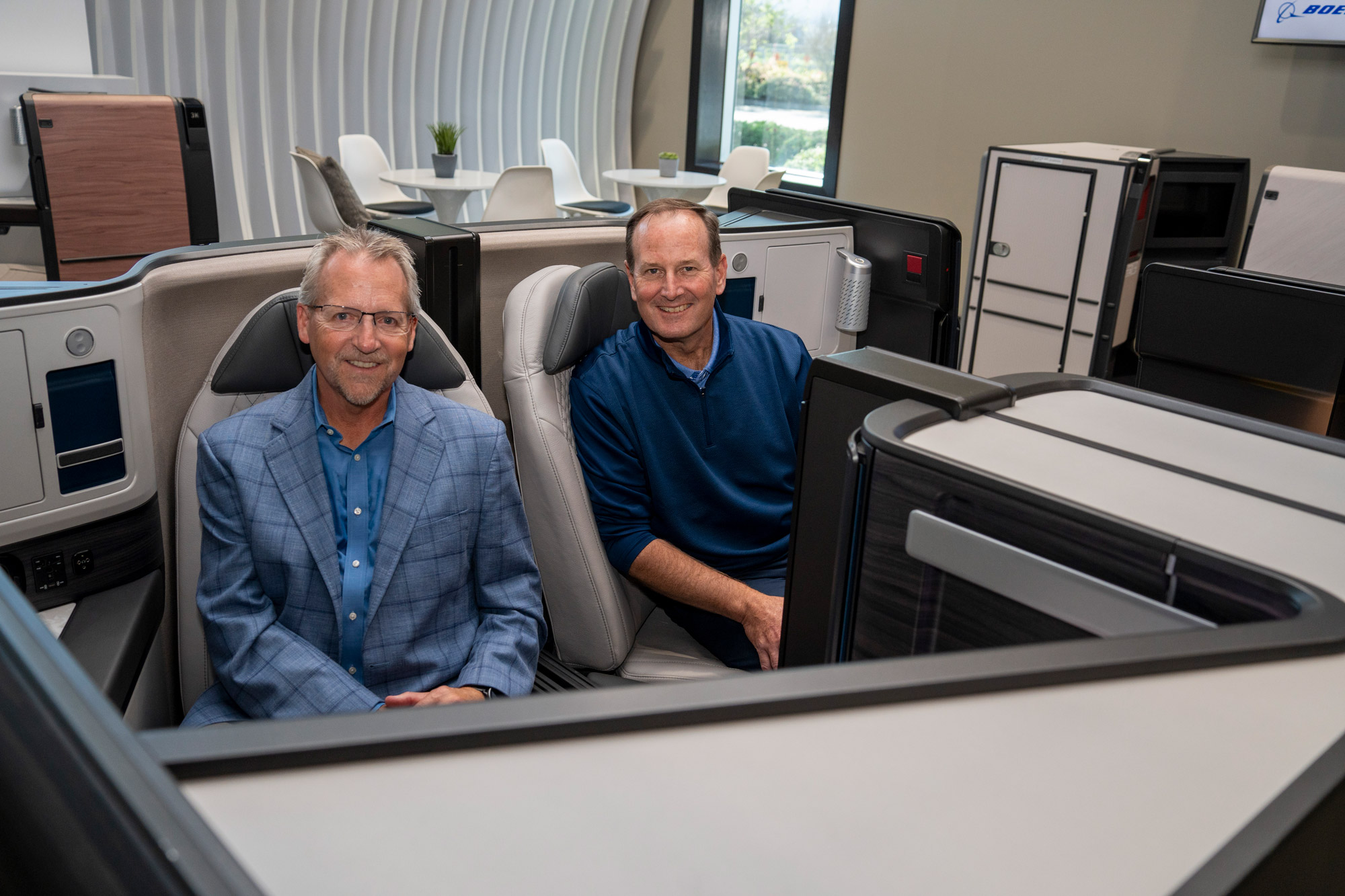 Kabine mit Elevate Business-Class-Sitzen