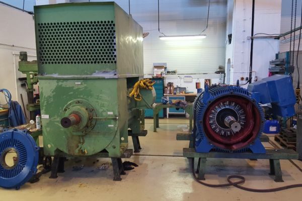 Elektromotoren in der Werkstatt
