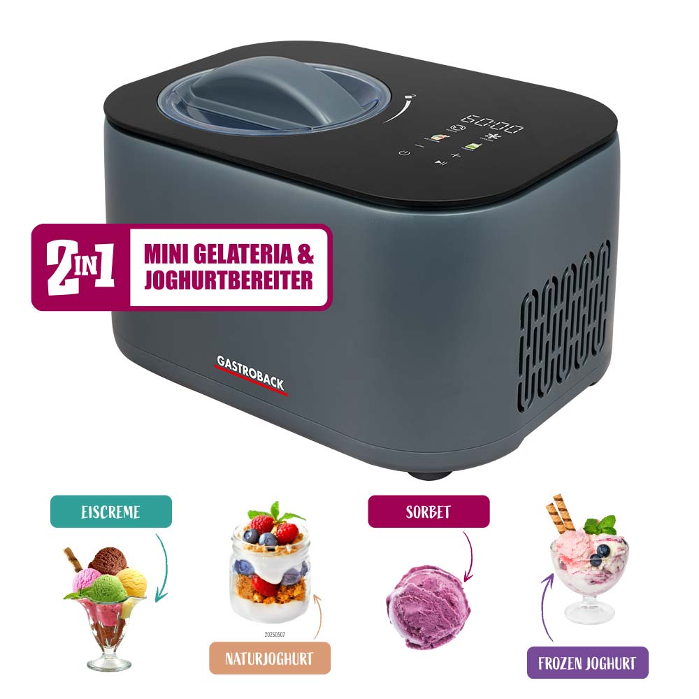 Mini Gelateria 2-in-1 Kompressor-Eismaschine