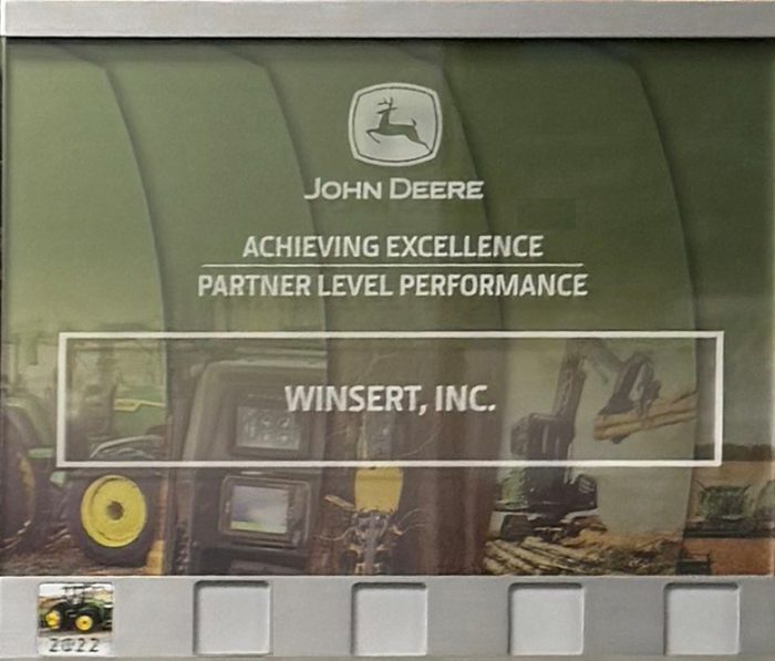 John Deere Partner-level Supplier Auszeichnung 2022