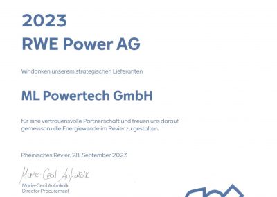 Auszeichnung RWE 2023
