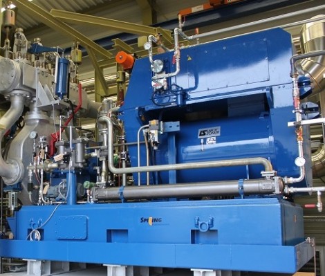 Dampfturbine im Einsatz