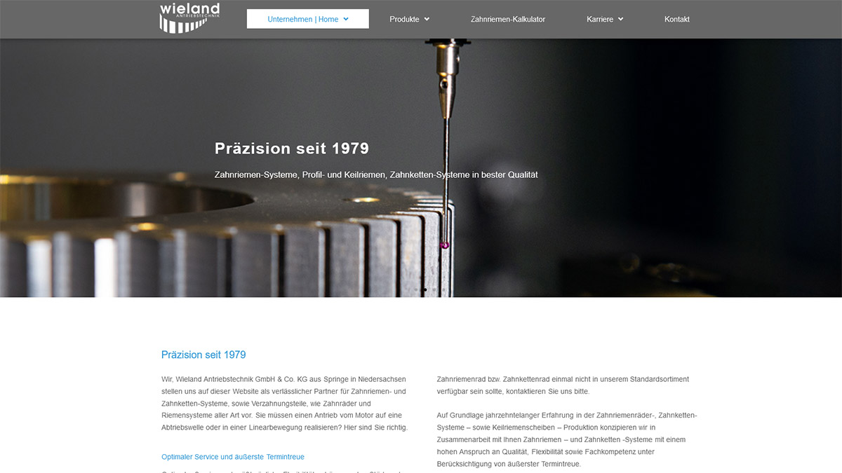 Wieland Antriebstechnik – Fertigung
