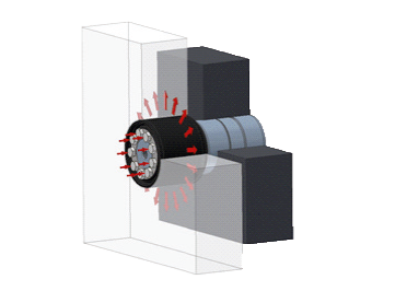 Axial vorspannbare Buchse (Kupplung)