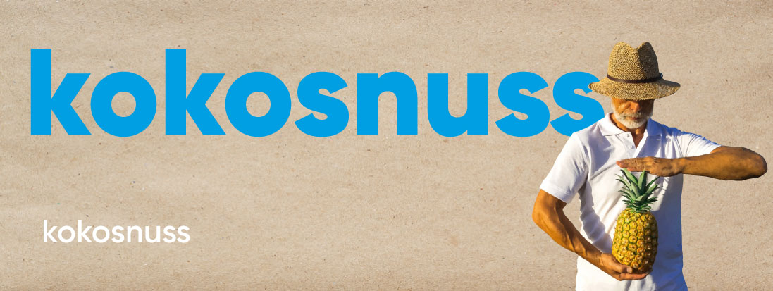 Frischschnitt Kokosnuss