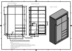 CAD-Zeichnung Einbauschrank