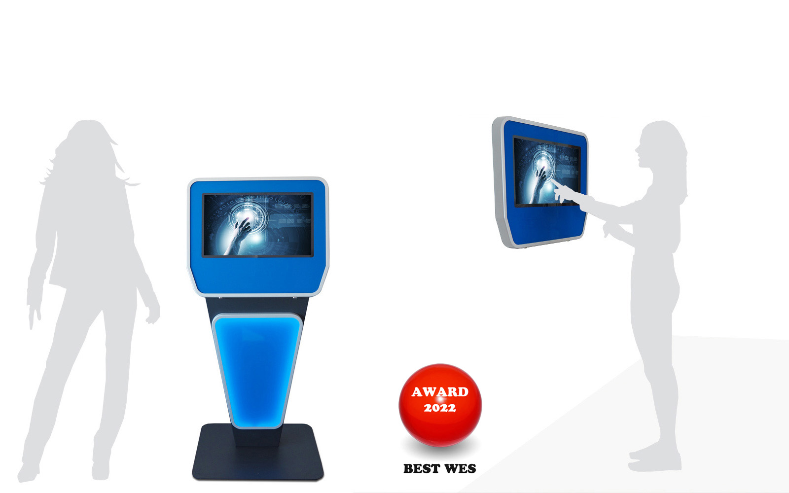 LETO SB Kioskterminal mit 24-Zoll-Touchmonitor