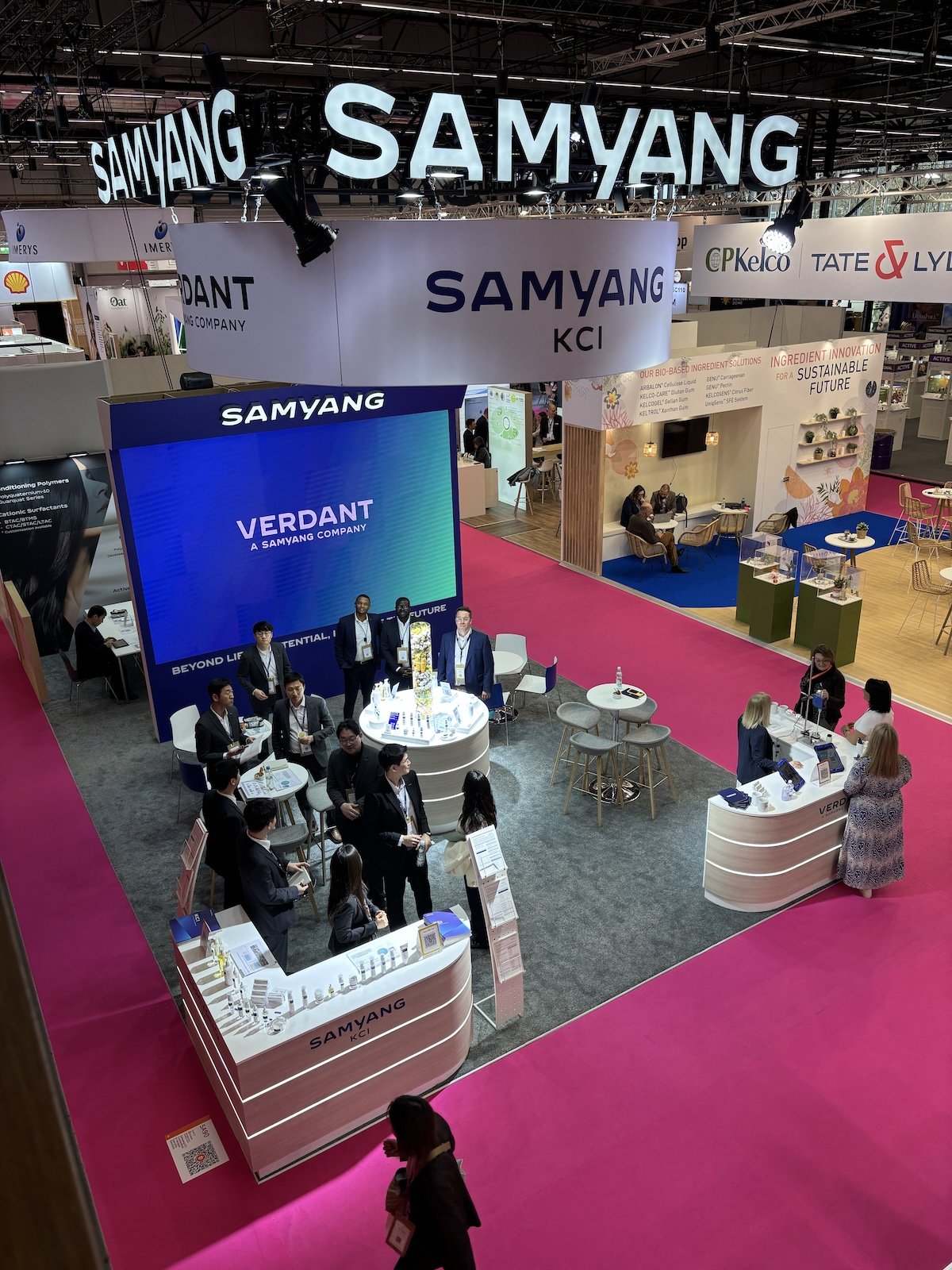 Verdant- und Samyang-KCI-Team bei der In-Cosmetics Global 2025