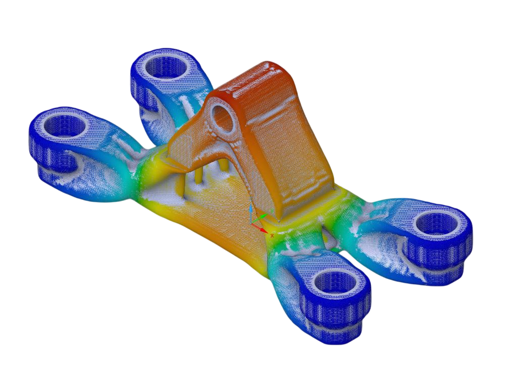 Topologieoptimiertes Bauteil