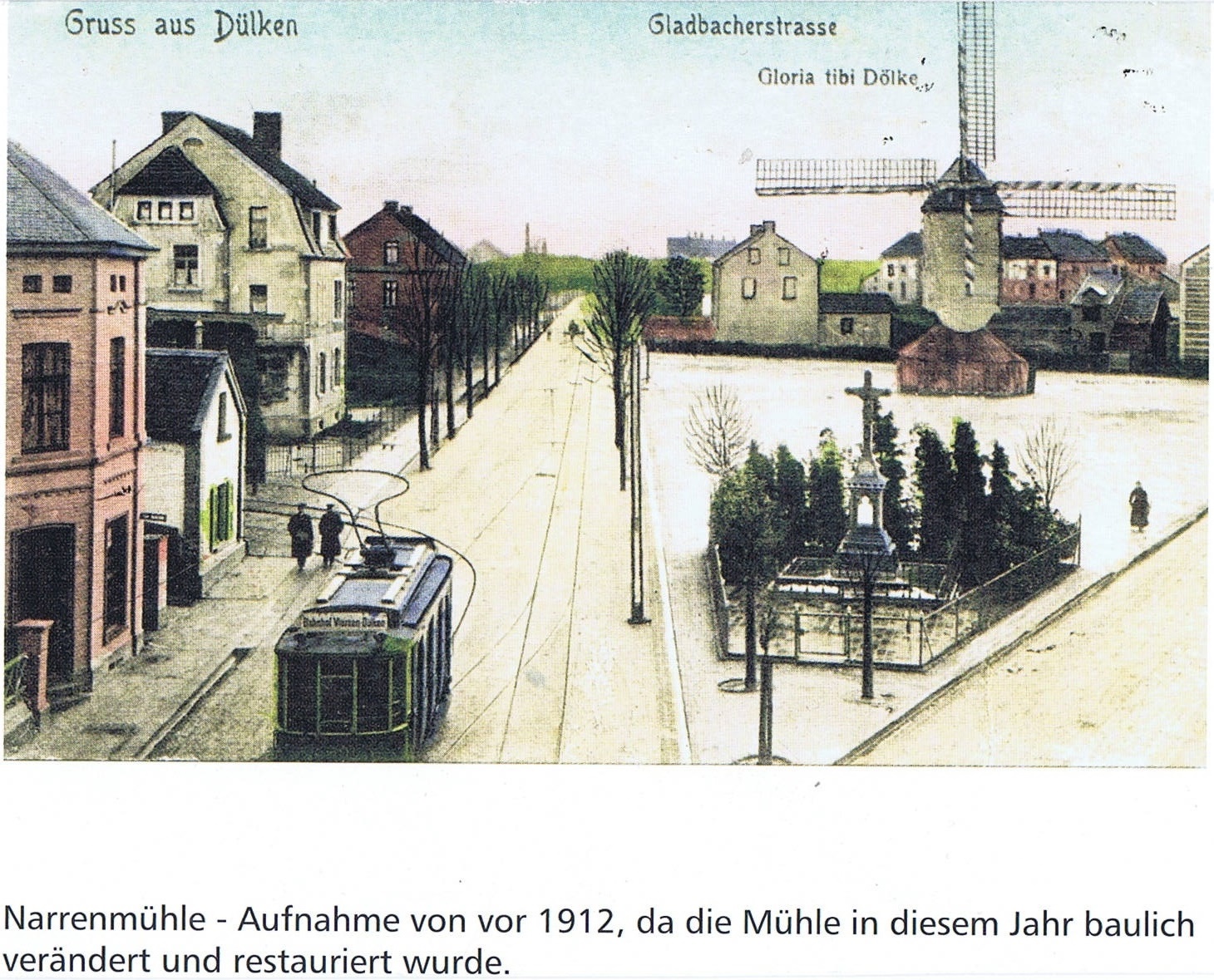 Dülkener Narrenmühle, Wahrzeichen in der Nähe des Büros