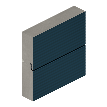 Gebäudehülle aus Hoesch-Paneelen