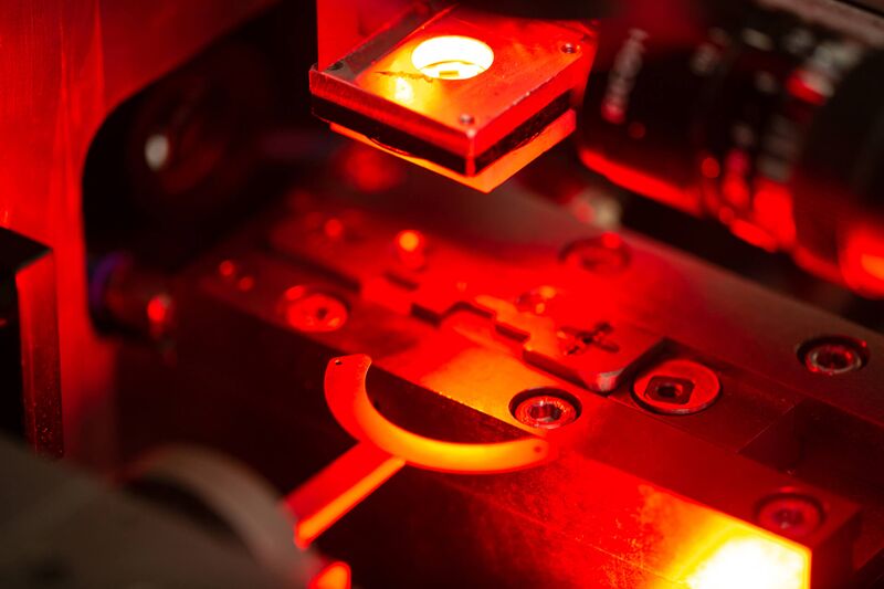 Riveting machine in production