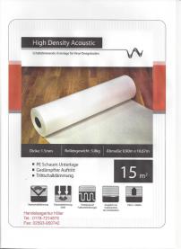 High Density Acoustic Vinyl-Trittschalldämmung