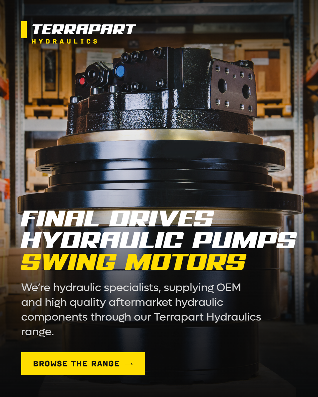 Terrapart Hydraulics — Endantriebe, Hydraulikpumpen und Drehmotoren