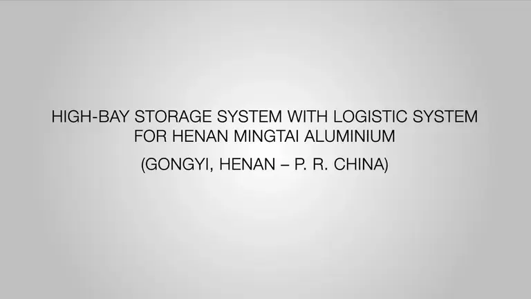 Hochregallager und Fördertechnik, Henan Mingtai Aluminium, China