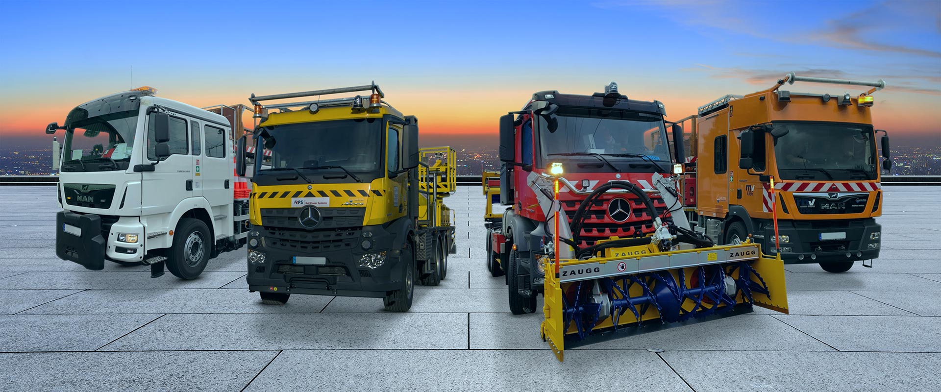 Zweiwege-Fahrzeug im Einsatz