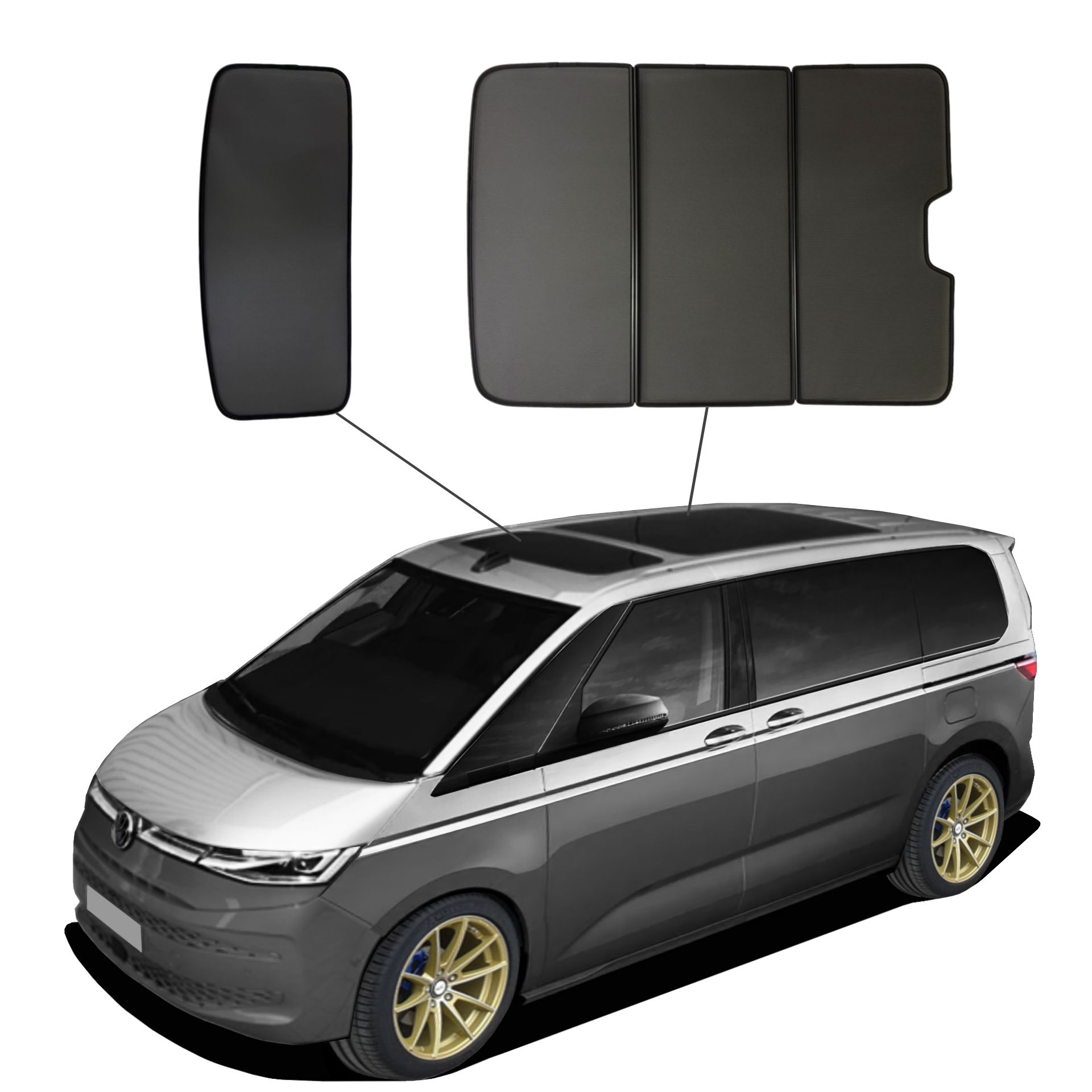 SunClip für das Panoramadach eines VW T7