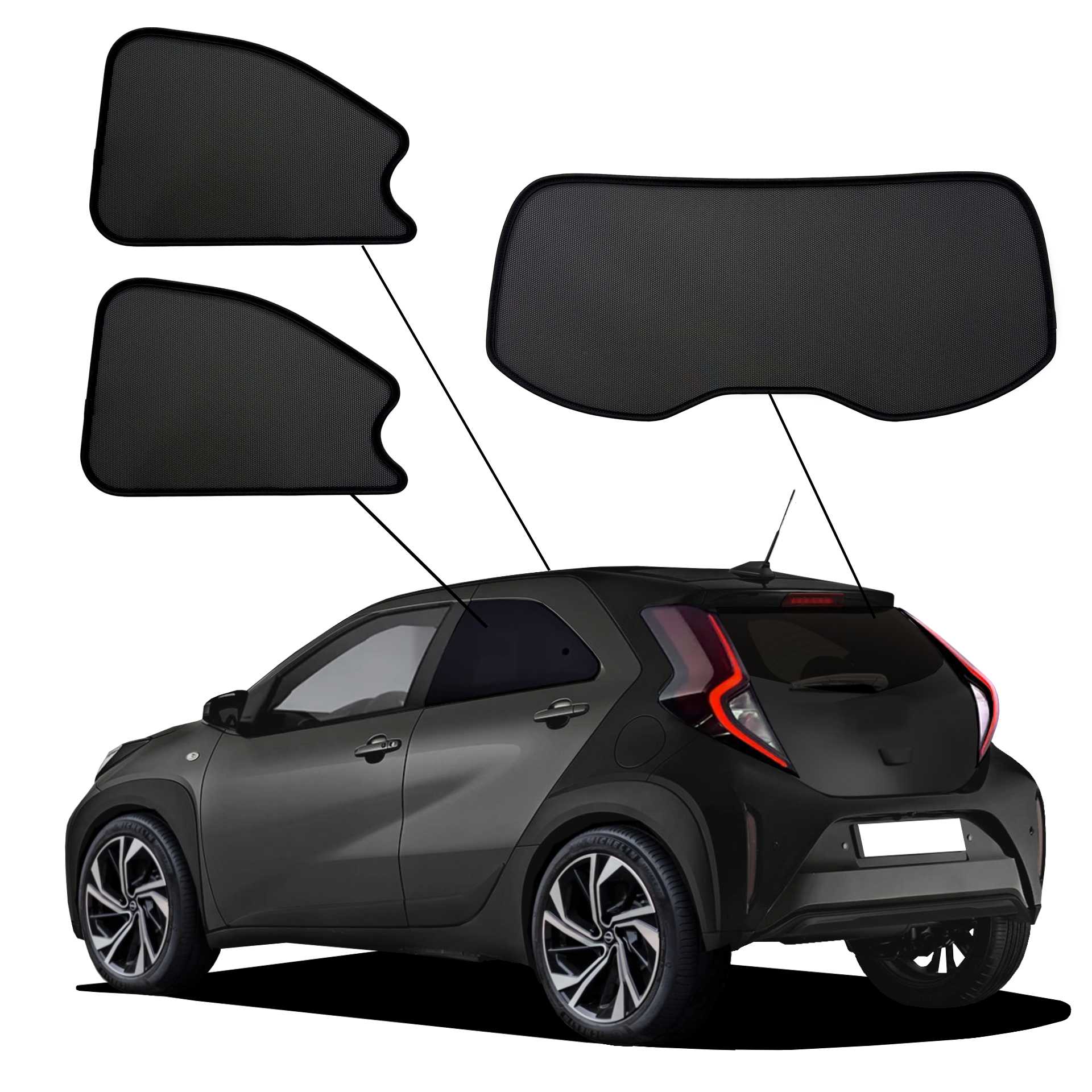 SunClip AC Set an einem Toyota Aygo X