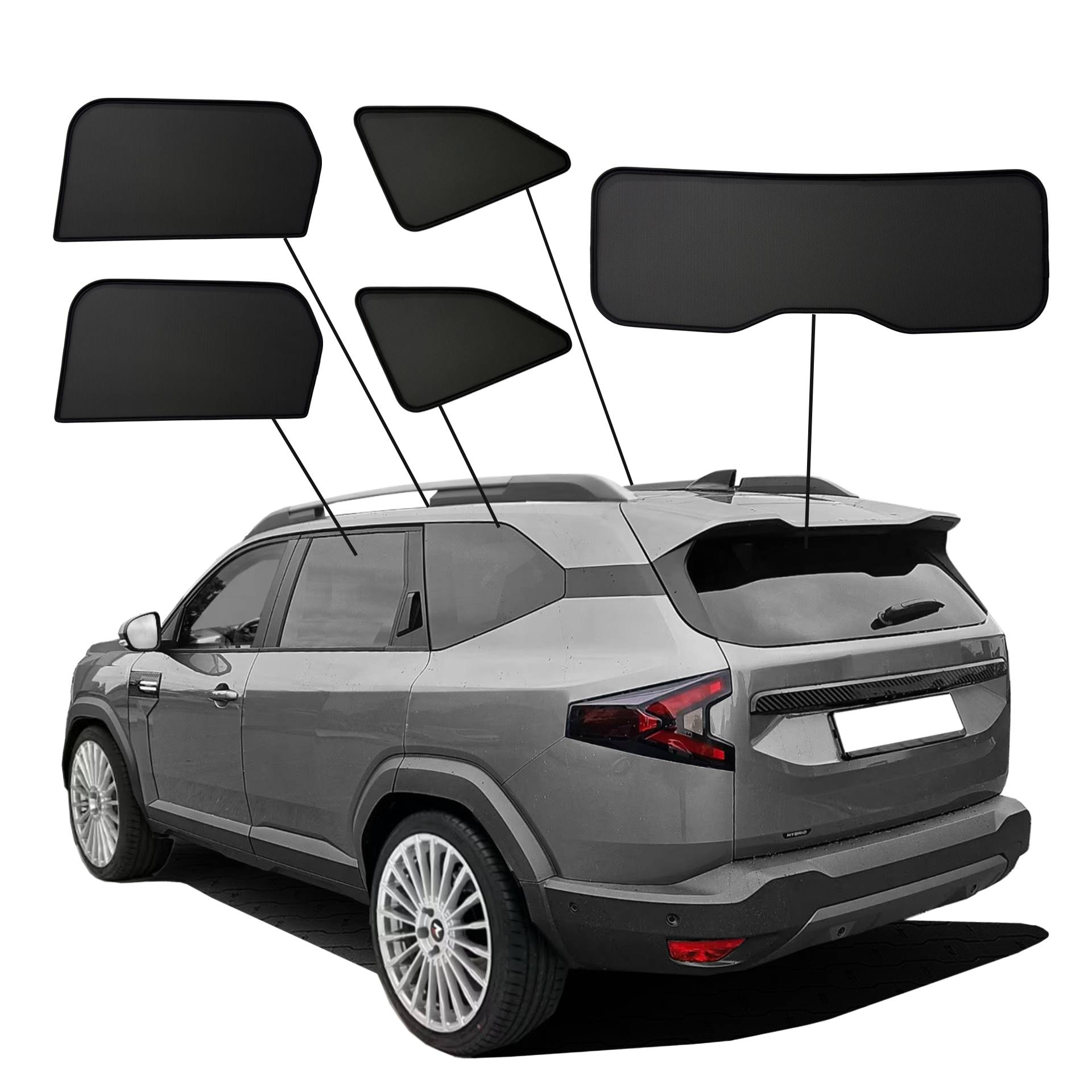 SunClip ABC Set an einem Dacia Bigster