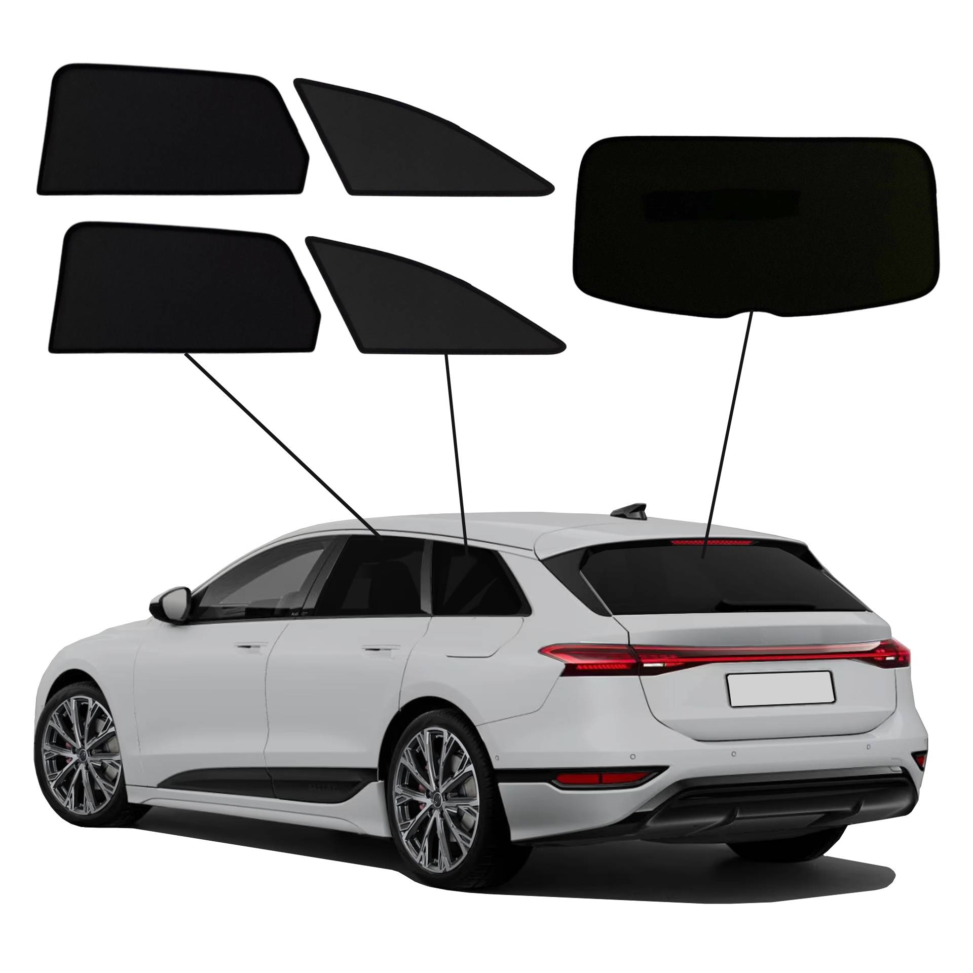 SunClip ABC Set an einem Audi A6 Avant e-tron