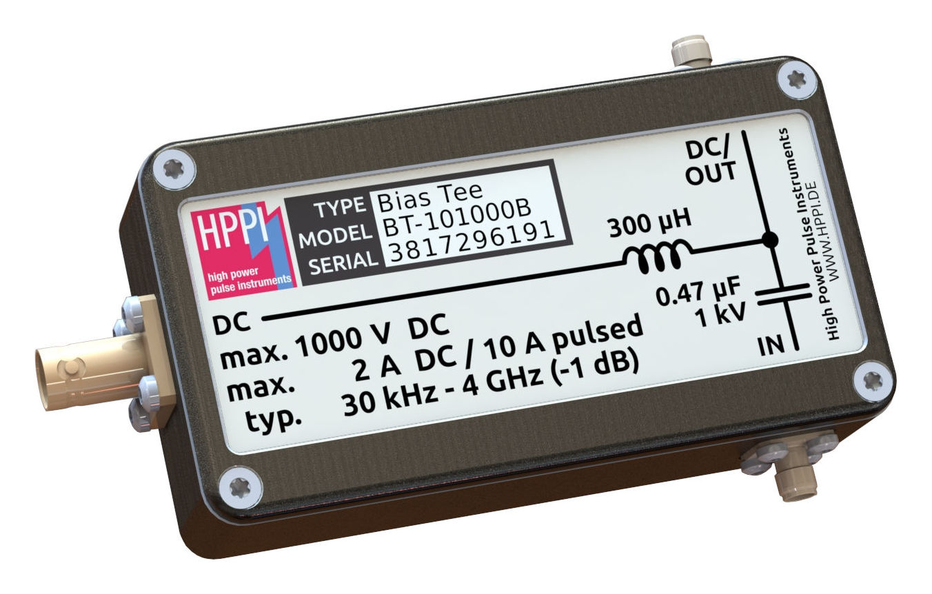 Bias Tee BT-101000B (1 kV, 10 A, 4 GHz)