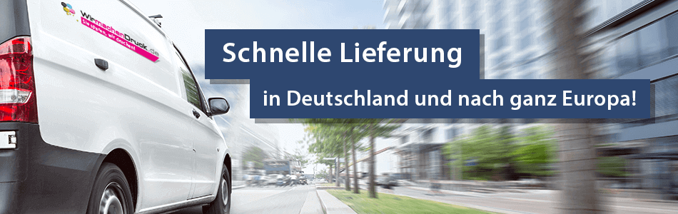 Lieferung in Deutschland und Europa