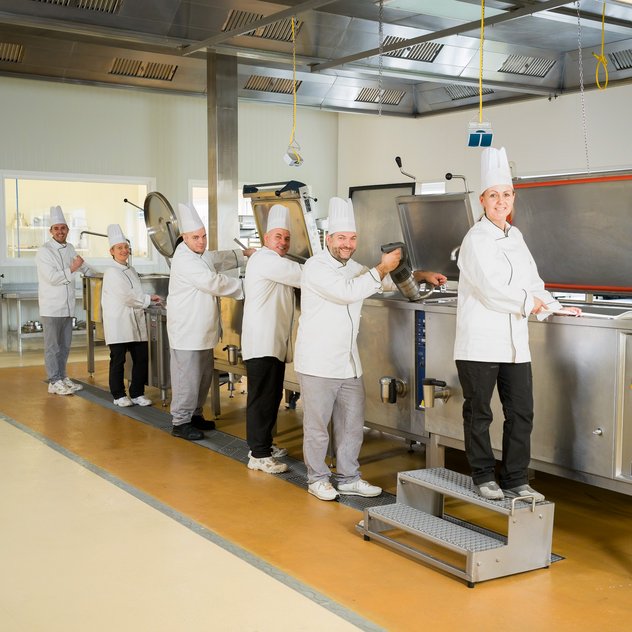 Zubereitung in der BioMenü-Küche