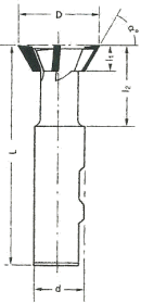 Winkelstirnfräser, Zylinderschaft (F 104 z)