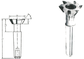 Winkelstirnfräser, MK (F 104 MK)