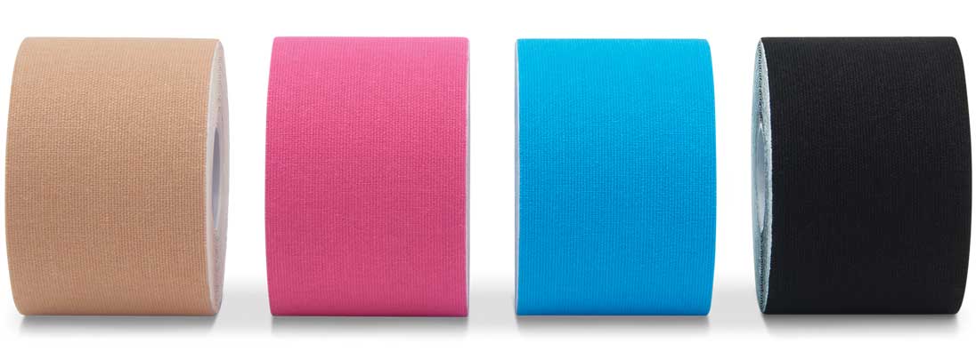 K-Tape Original, vier Farben als Rollen