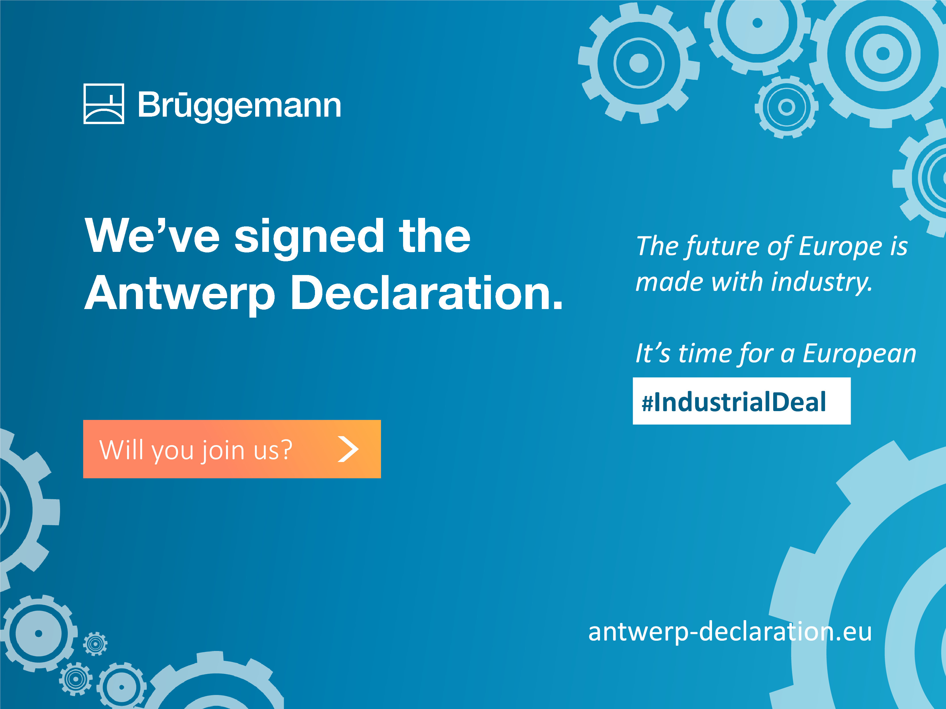 Erstunterzeichnung der Antwerp Declaration