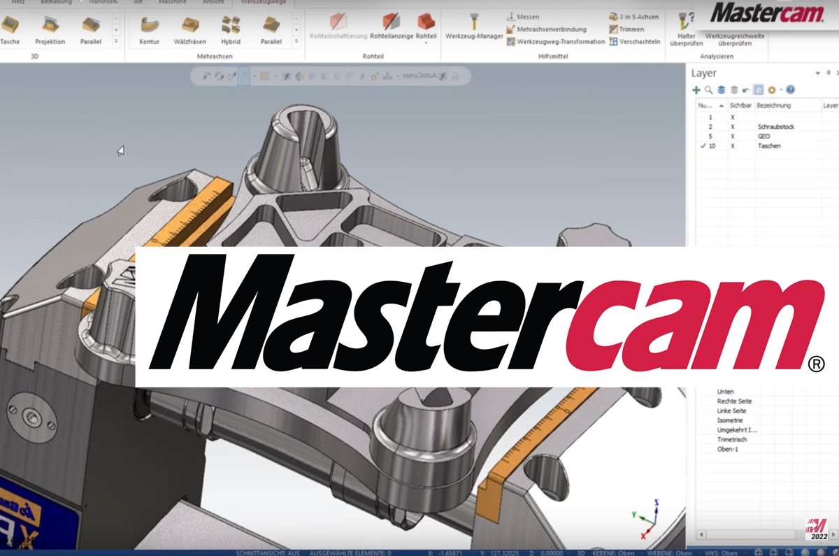 MasterCam 2022 Programmierplatz