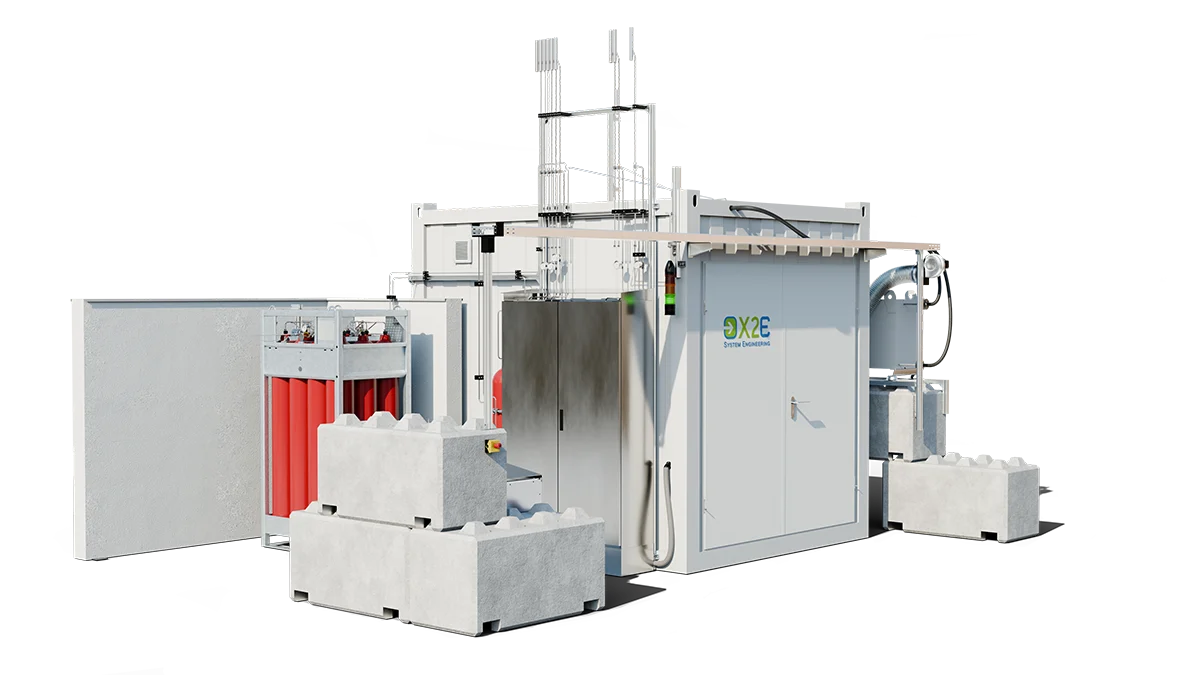 Modulares Wasserstoffsystem (PtG-Container)