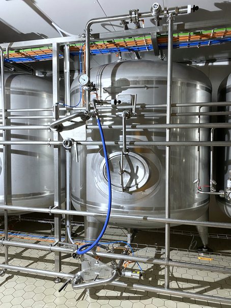 Beer tank farm for a restaurant