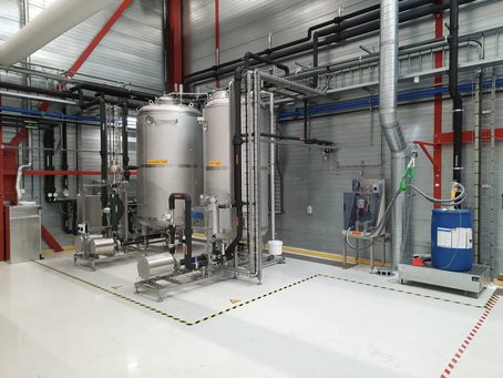 CIP central system for the pharmaceutical industry