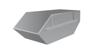 Mulde offen, 12 m³