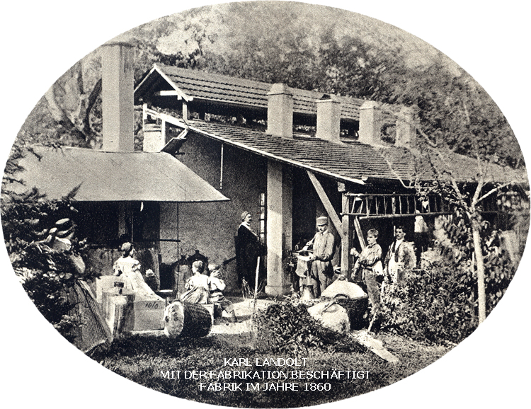 Historische Fabrik um 1860