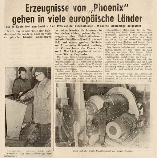 Historischer Zeitungsartikel