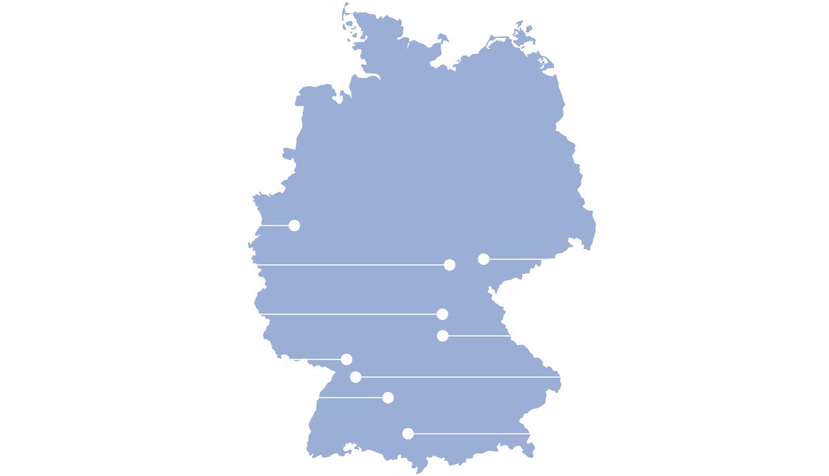 Standortkarte der H-O-T Gruppe