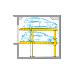 Belegungsgrafik Parklift 450