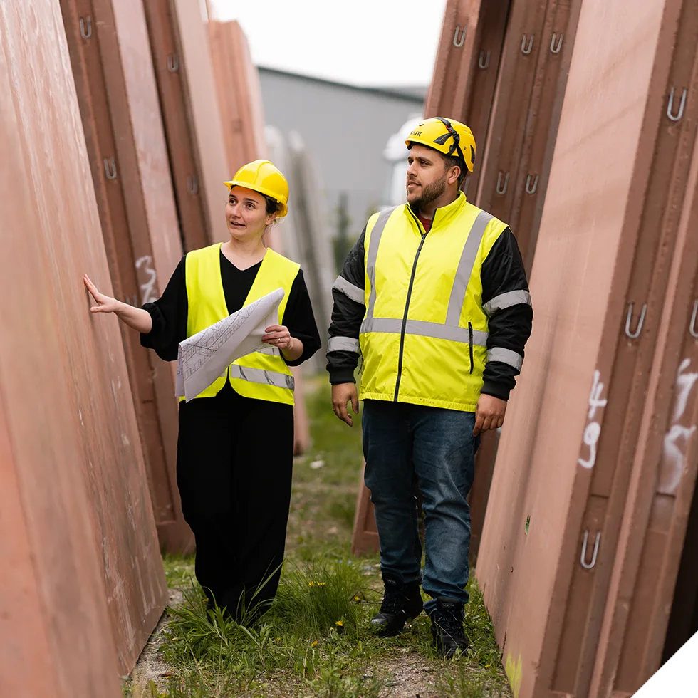Elementierte Wandelemente aus Blähton-Leichtbeton
