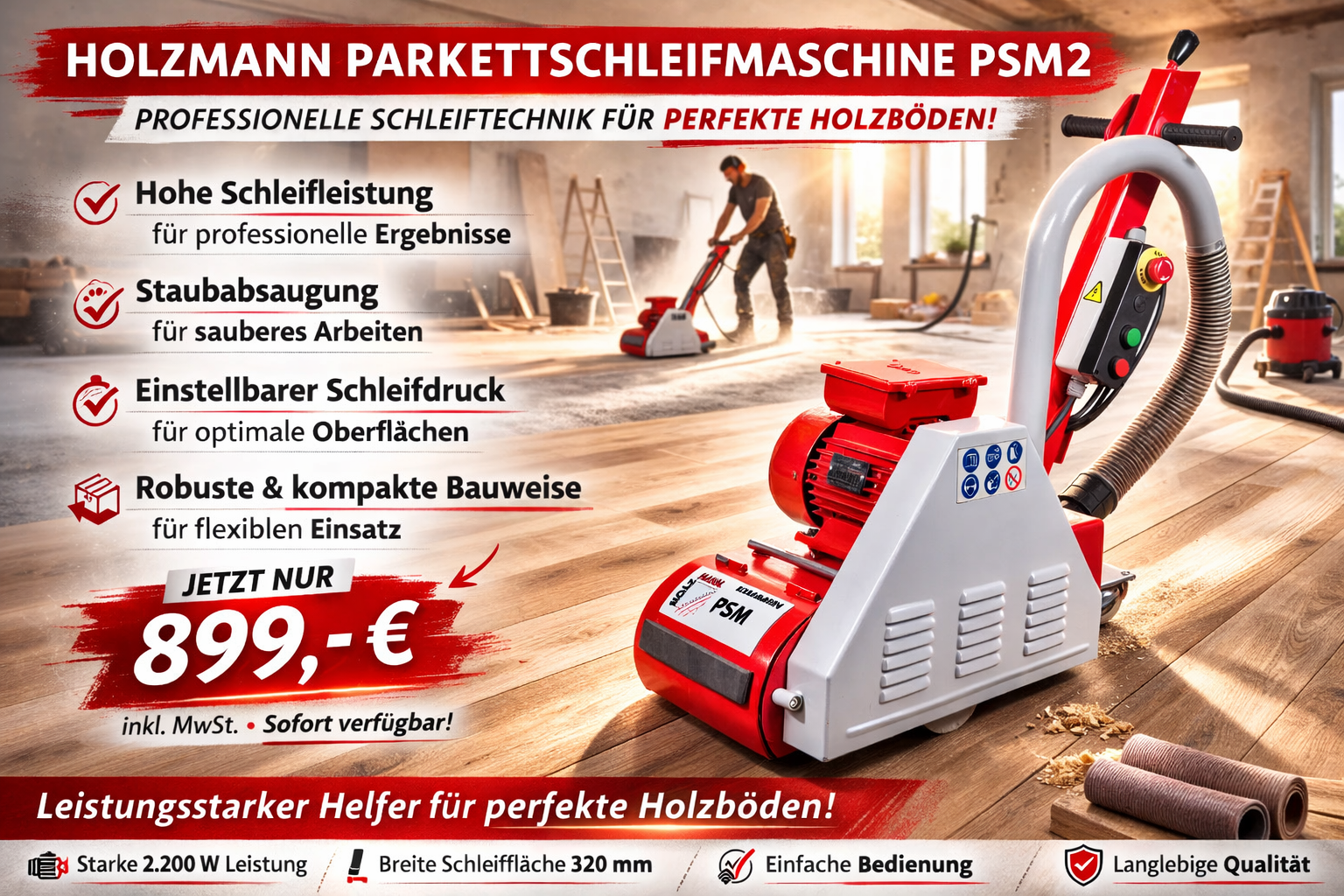 Parkettschleifmaschine