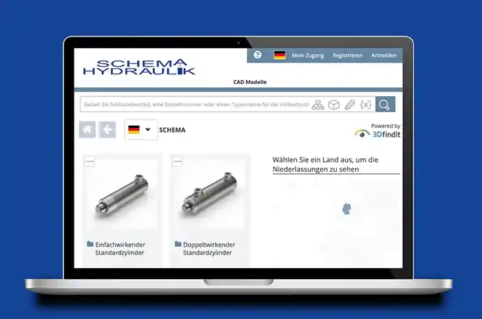 CAD-Konfigurator für Standardzylinder